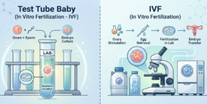 test tube baby vs ivf