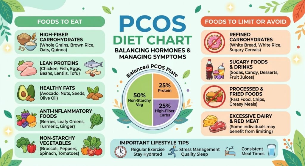 PCOS diet chart