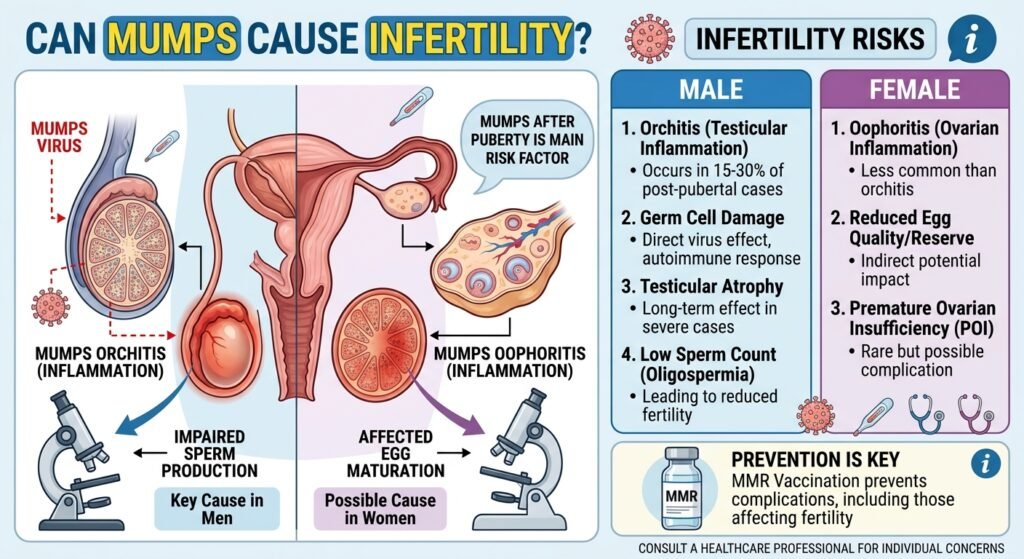 Can mumps cause infertility