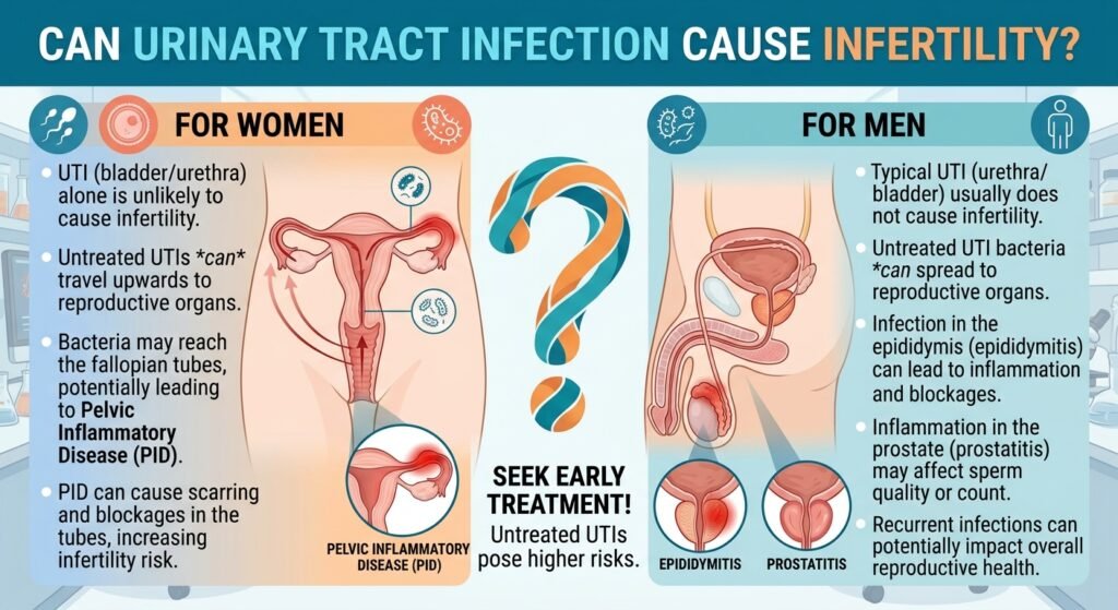 Can urinary tract infection cause infertility