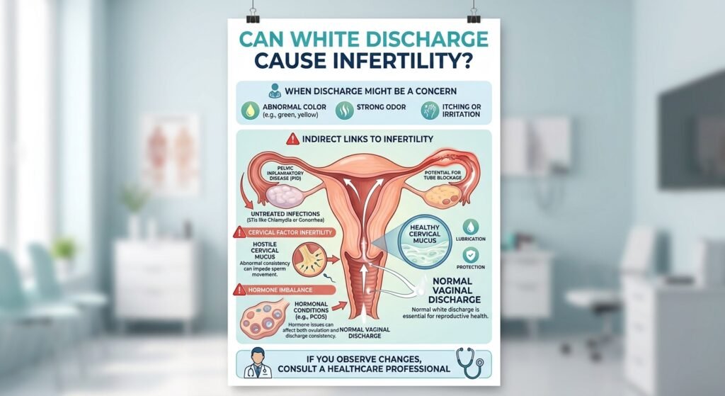 Can white discharge cause infertility