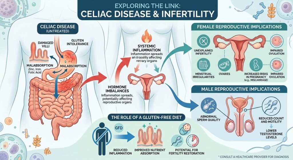 Celiac disease and infertility