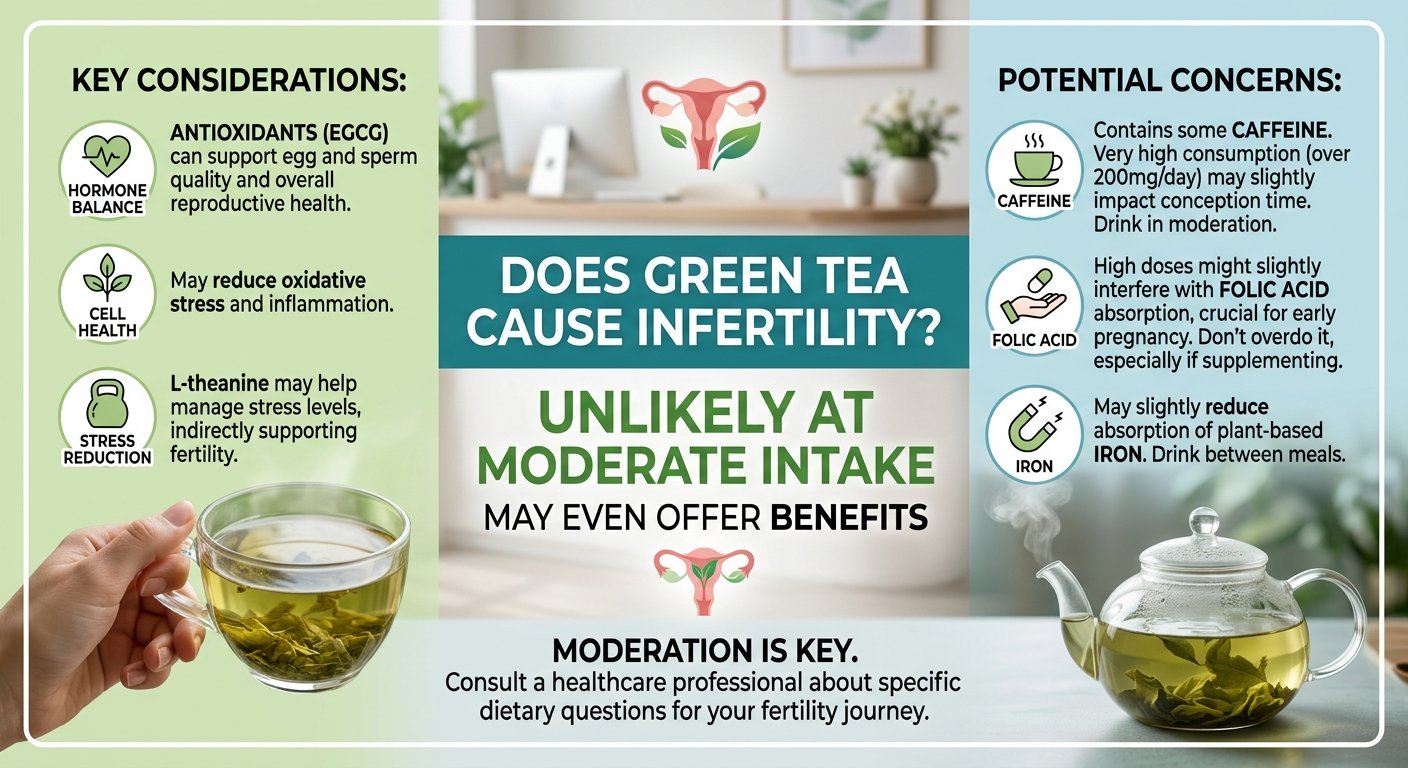 Does green tea cause infertility?​