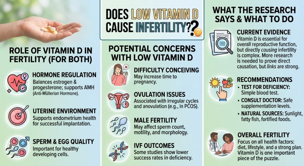 Does low vitamin D cause infertility