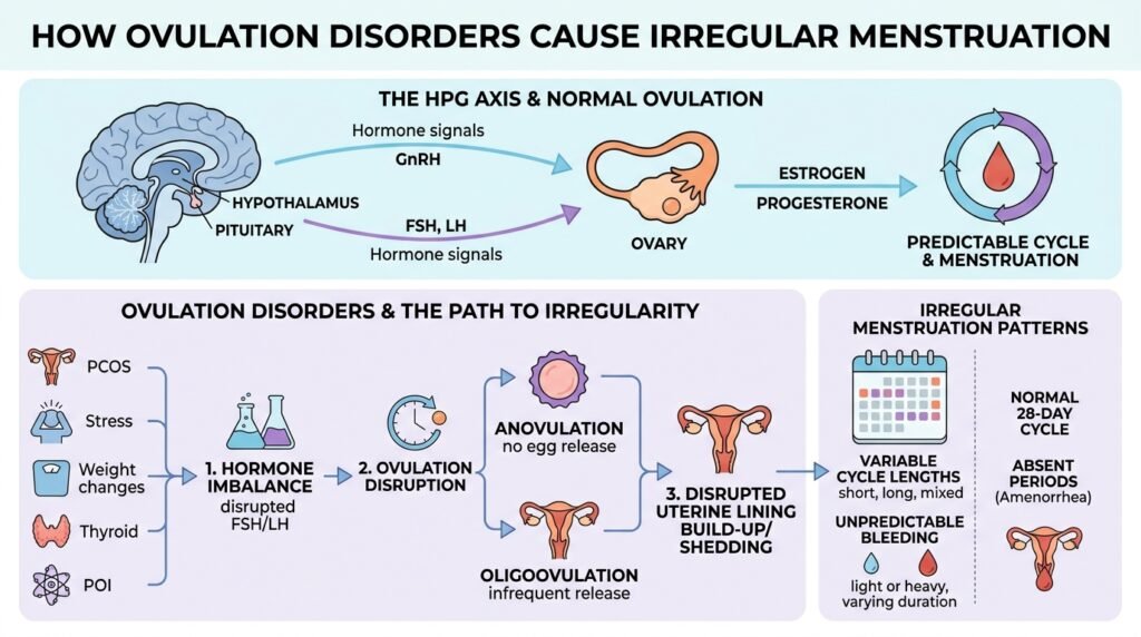 How Ovulation Disorders Cause Irregular Menstruation
