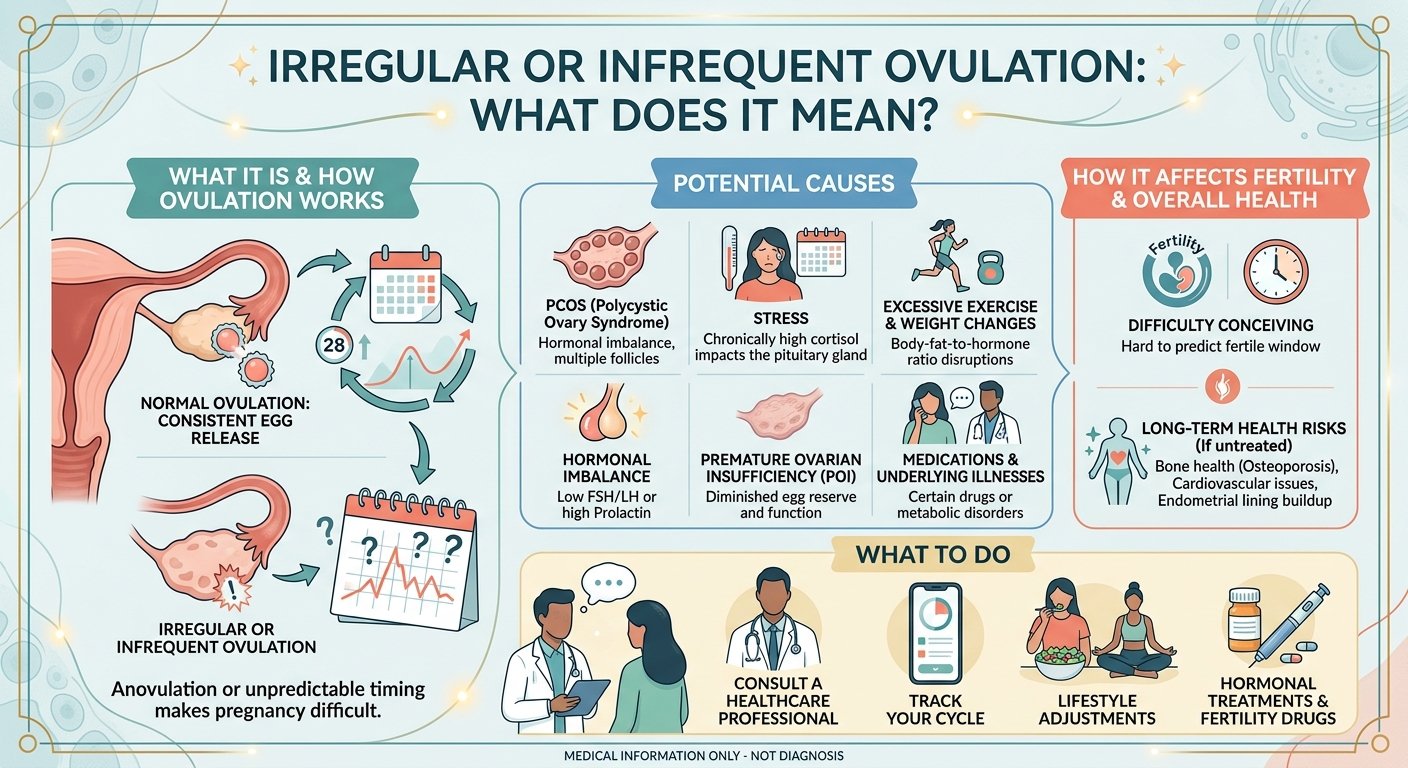 Irregular or Infrequent Ovulation What does it mean