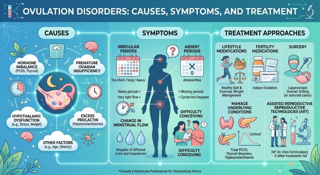Ovulation Disorders Causes, Symptoms, and Treatment