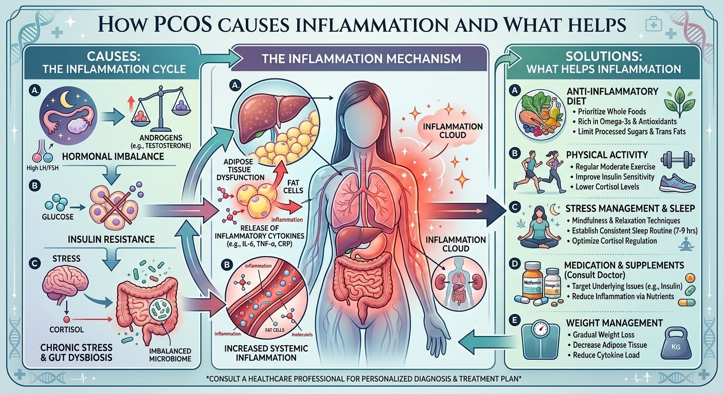 How PCOS Causes Inflammation and What Helps?