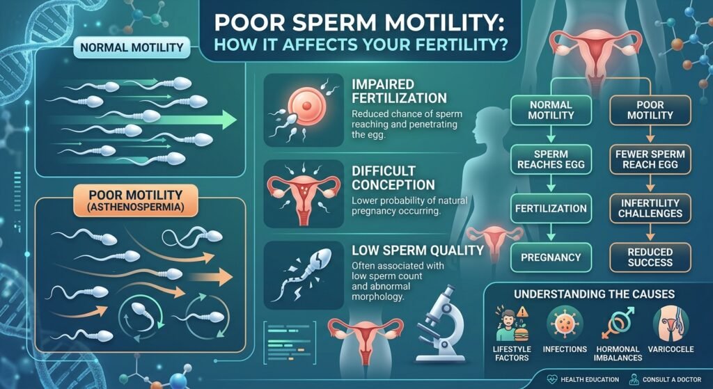POOR SPERM MOTILITY HOW IT AFFECTS YOUR FERTILITY